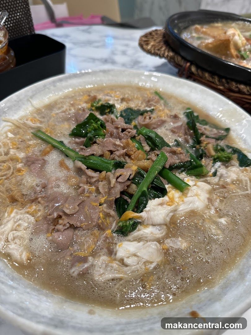 Noodles with Beef and Greens