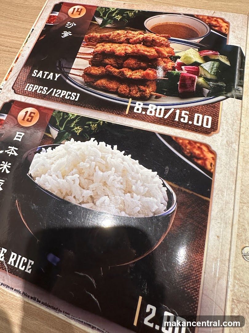 Menu Items