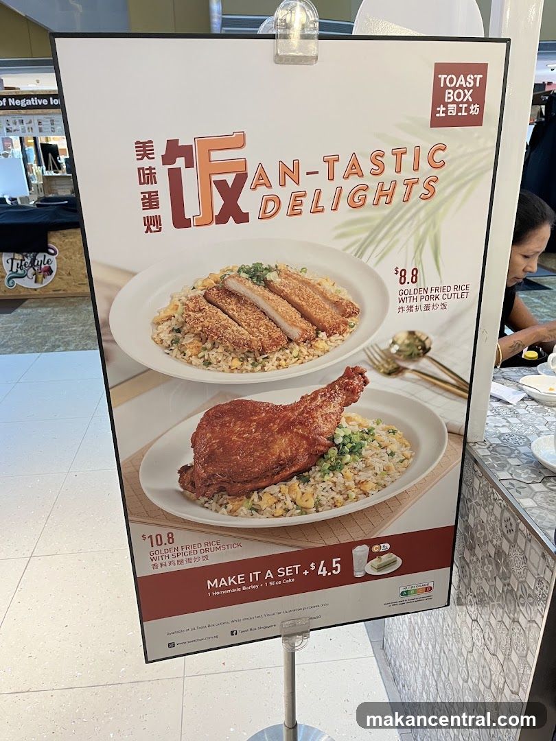 Toast Box Menu