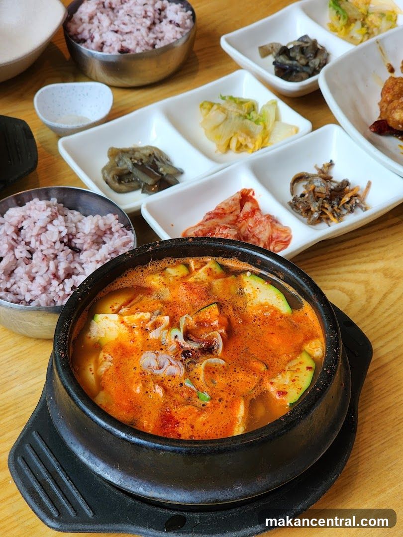 Korean Stew with Side Dishes
