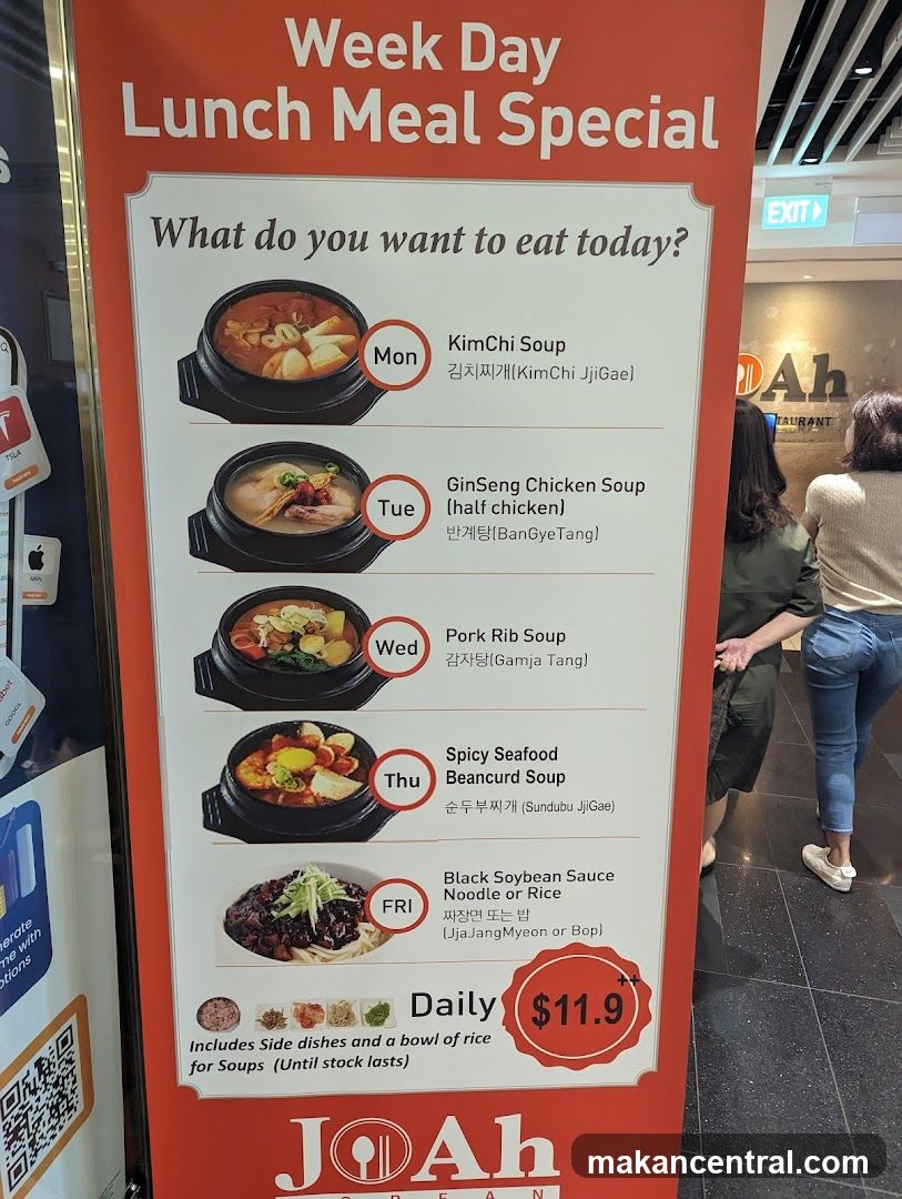 Week Day Lunch Meal Special
