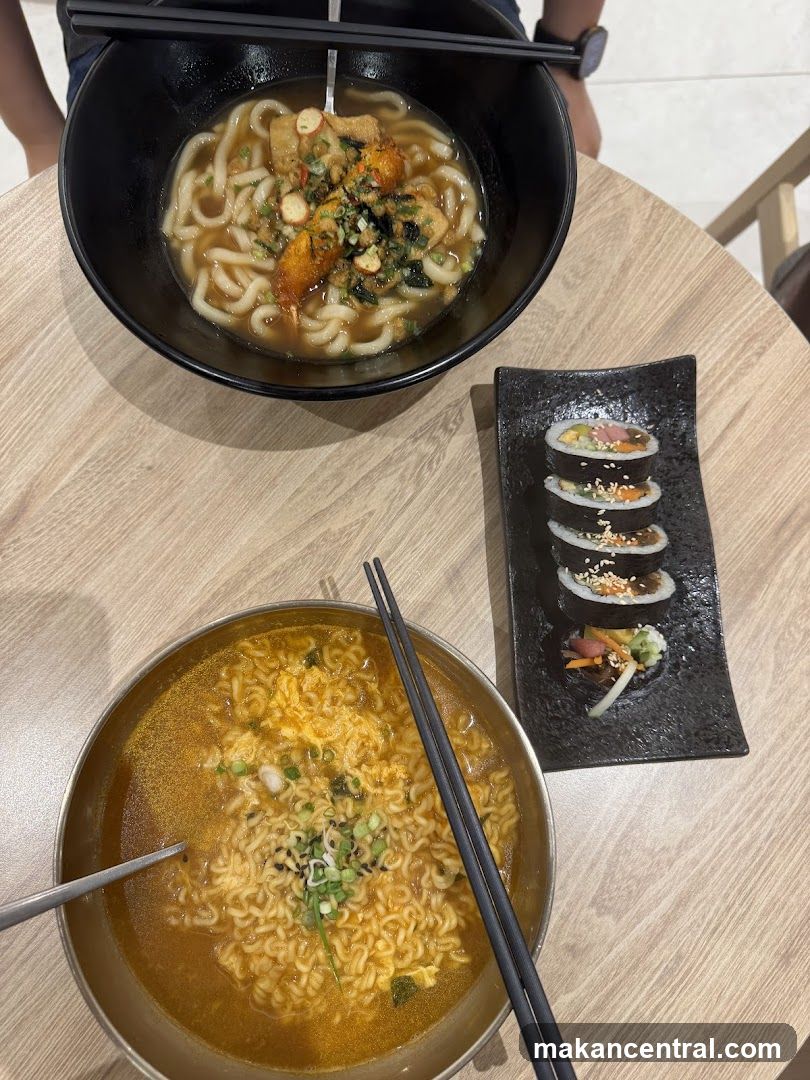 Noodles and Kimbap