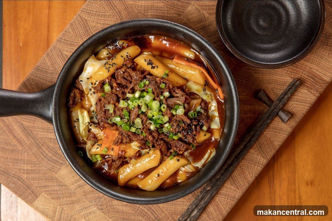 Korean Rice Cakes with Beef