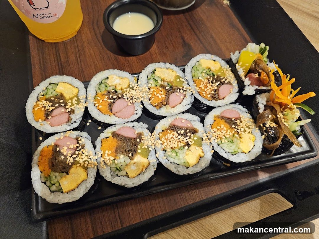 Kimbap and Drink
