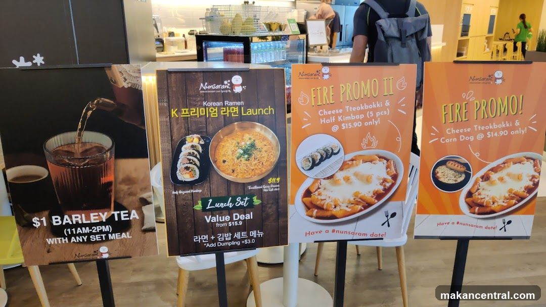 Promotional Signs for Korean Food