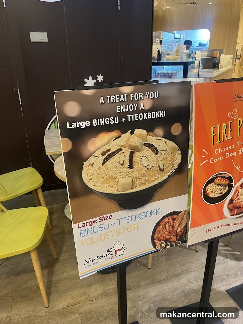 Nunsaram Korean Dessert Cafe Promotion