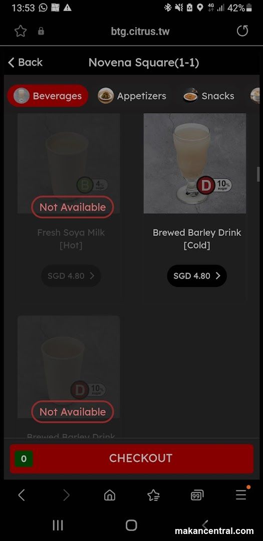 Novena Square(1-1) Beverages