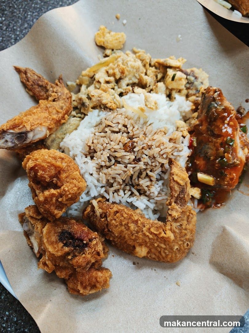 Fried Chicken and Rice Meal