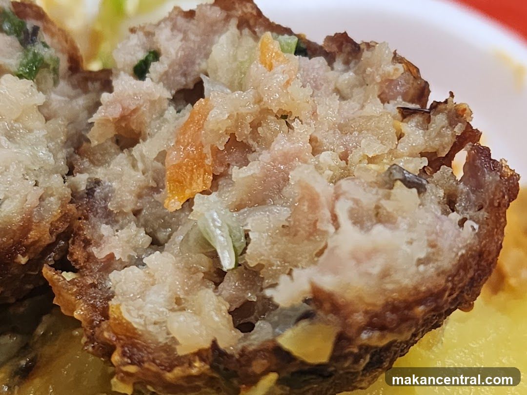 Close-up of a fried food item