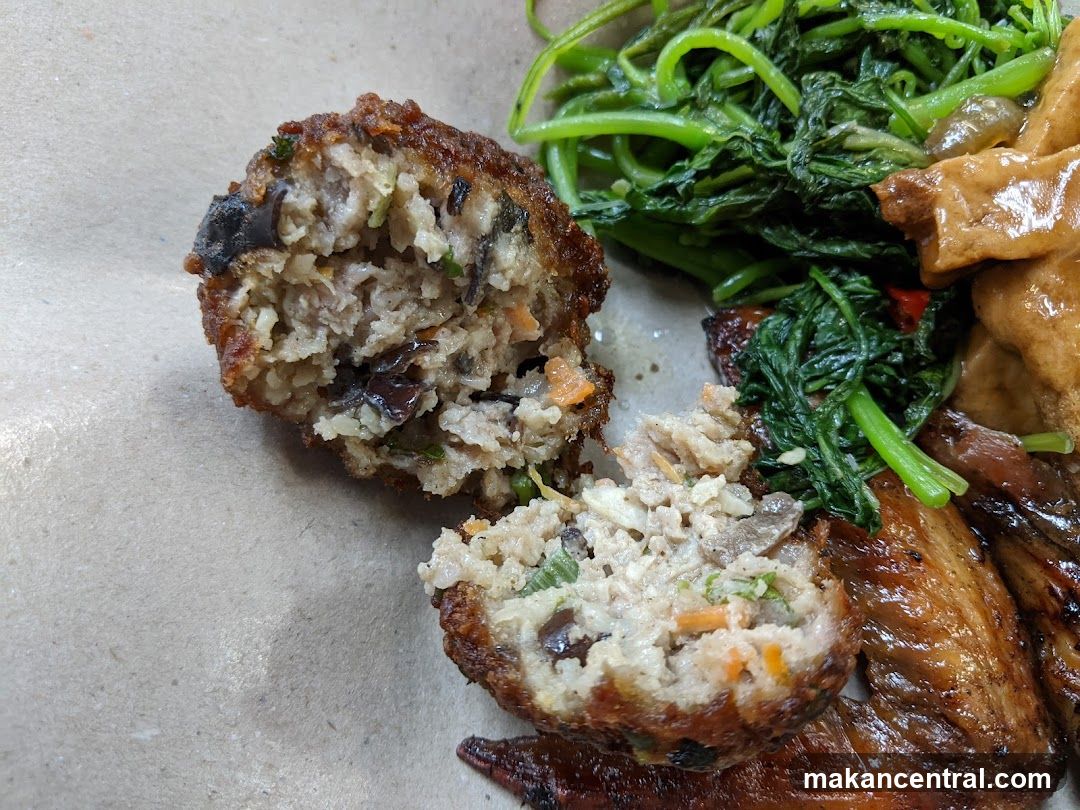 Meatballs with Vegetables and Chicken Wings