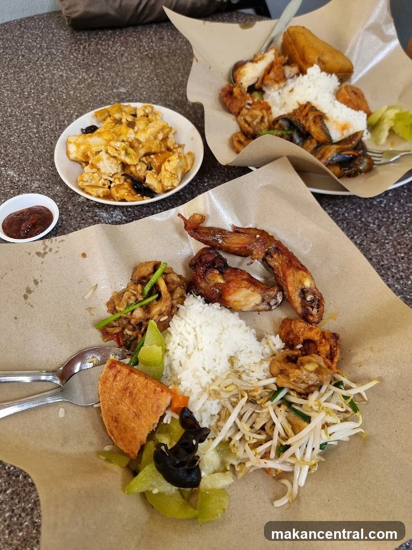 Dishes of food