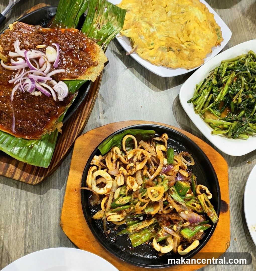 Sizzling Seafood and Vegetable Dishes
