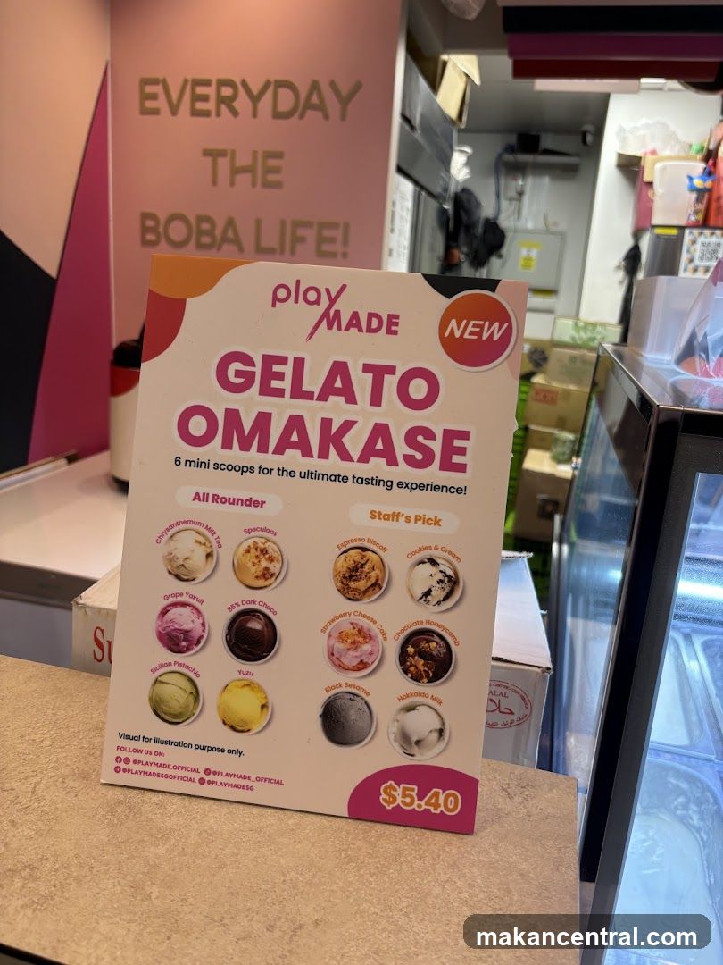 Gelato Omakase Menu