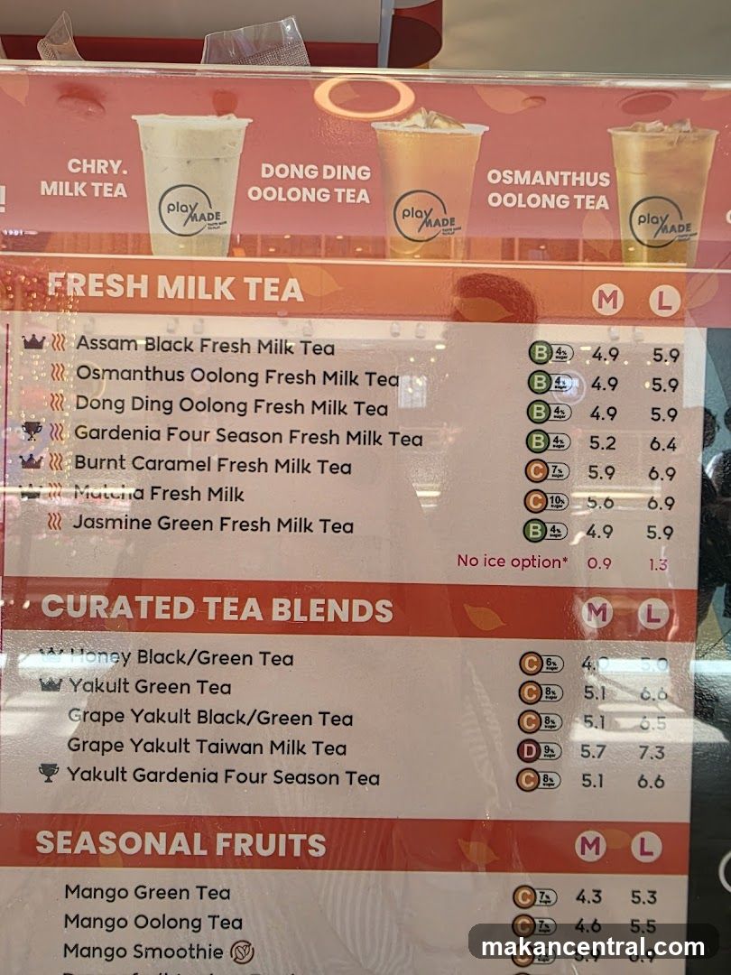Playmade Menu