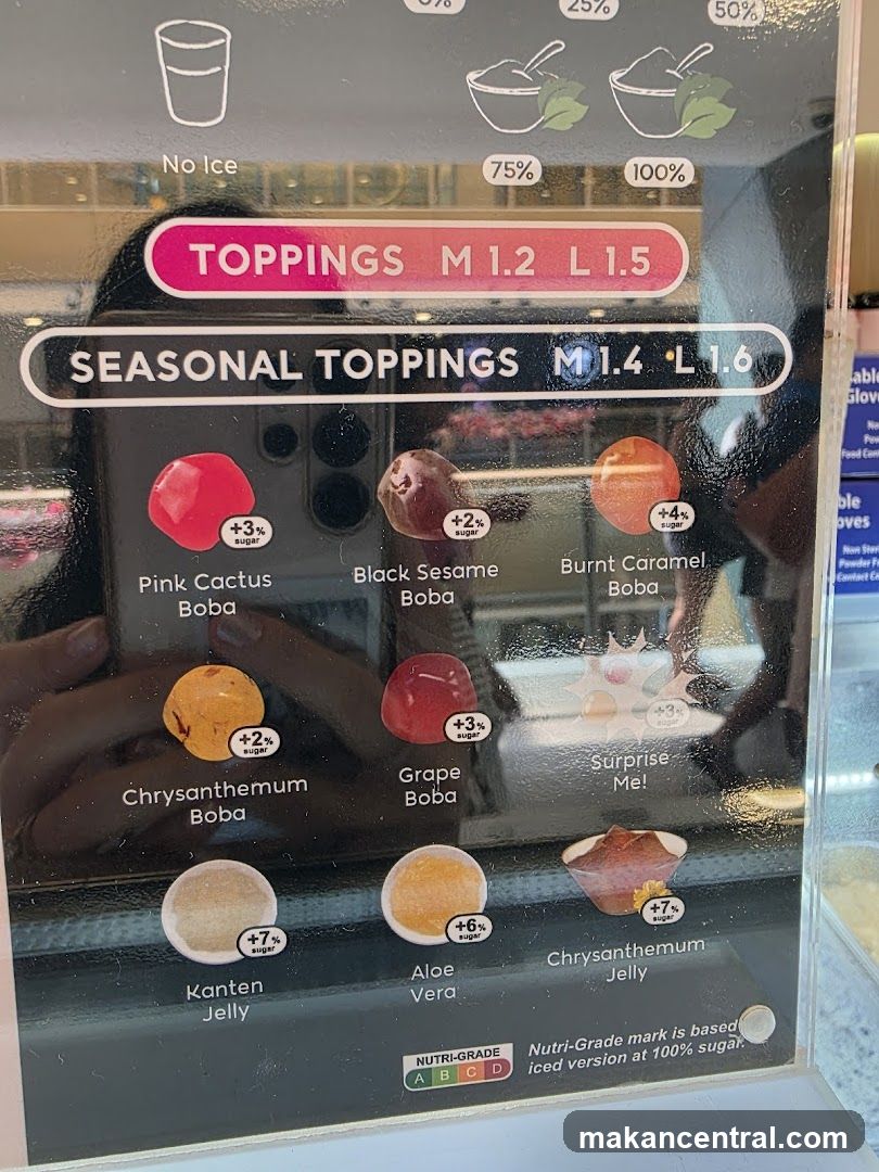 Toppings Menu