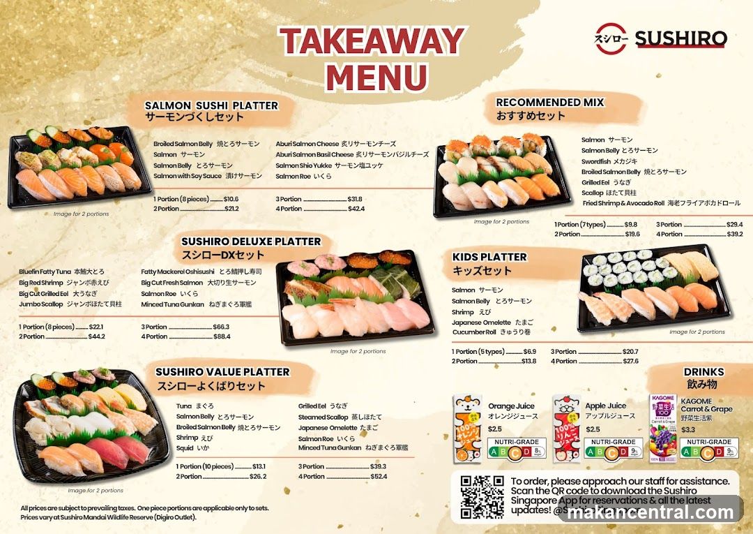 TAKEAWAY MENU