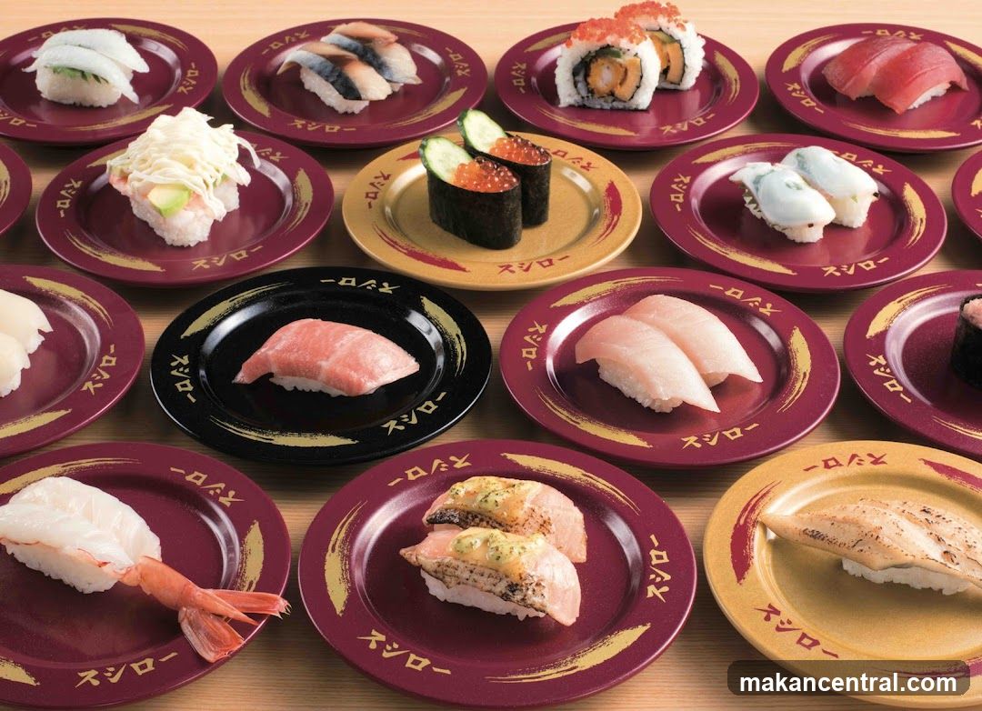 Assortment of Sushi Dishes