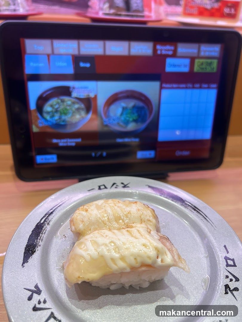 Sushi and Menu Tablet
