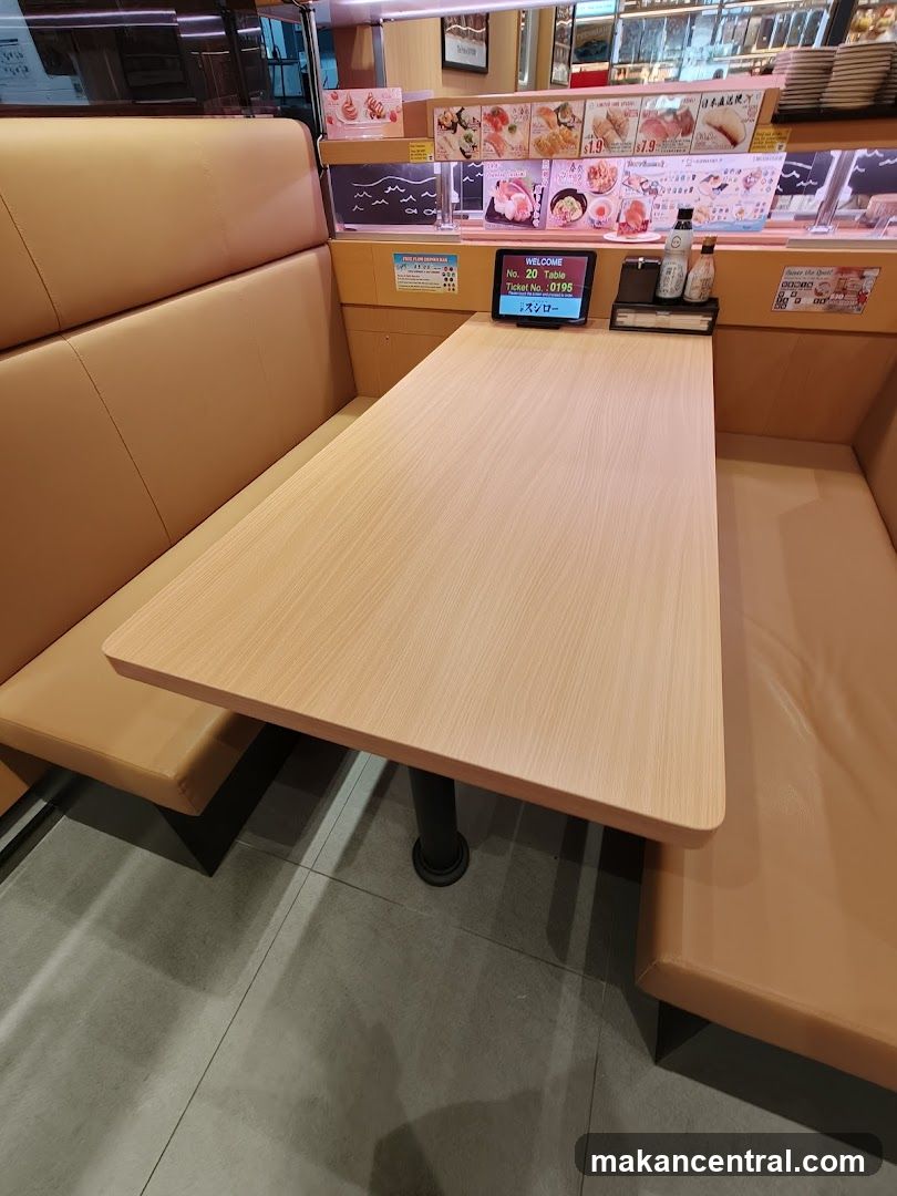 Sushi Restaurant Booth Seating