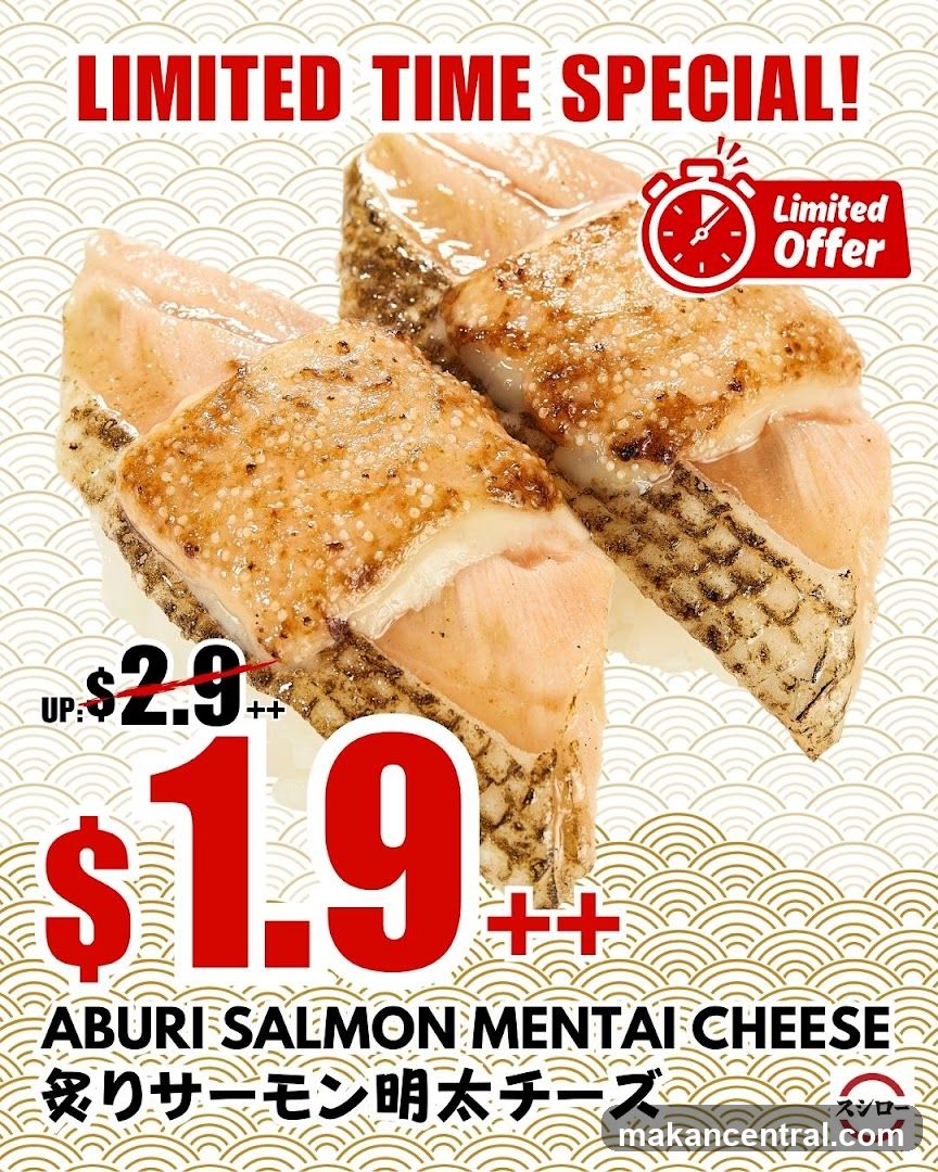 Aburi Salmon Mentai Cheese Special