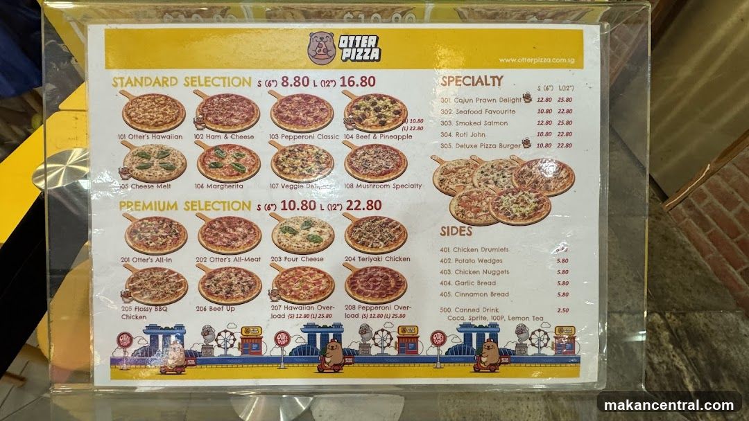 Otter Pizza Menu