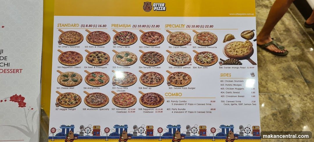 Otter Pizza Menu