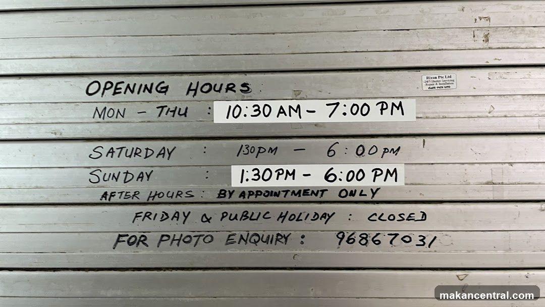 Opening Hours Sign