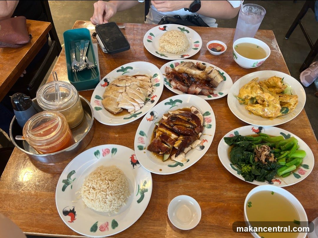 Table with various dishes
