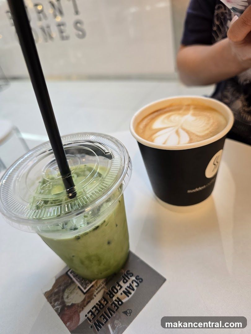 Coffee and Matcha Drink