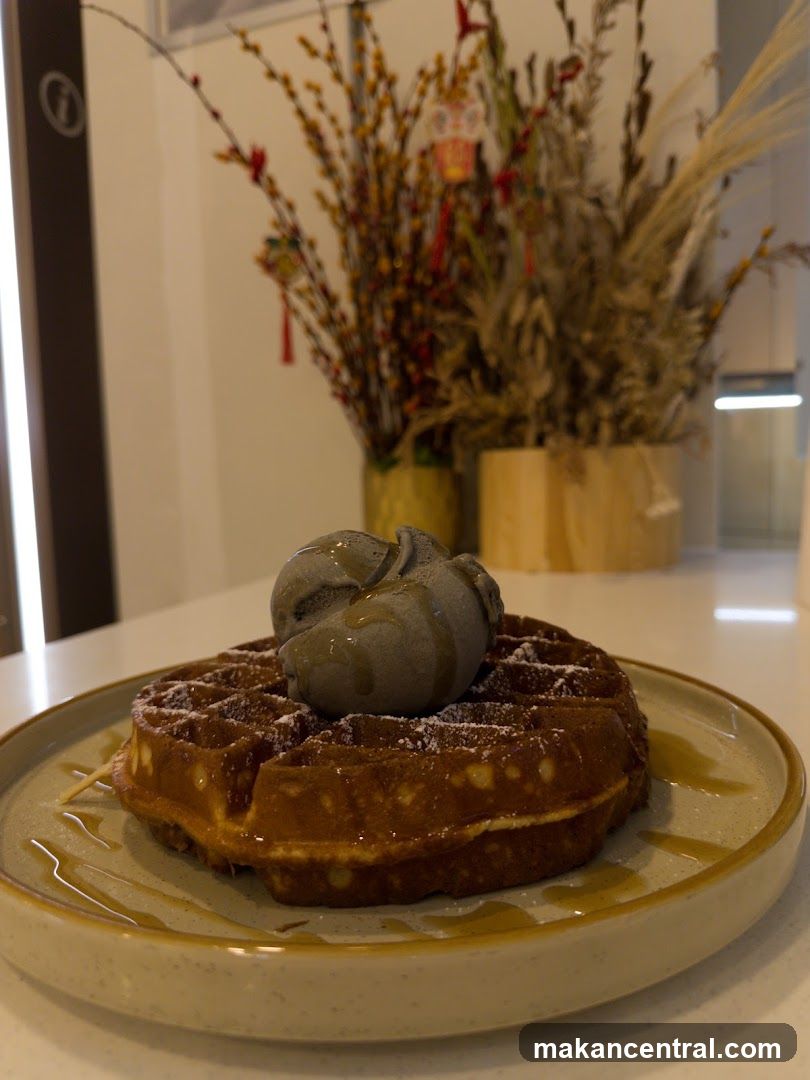 Waffle with Ice Cream