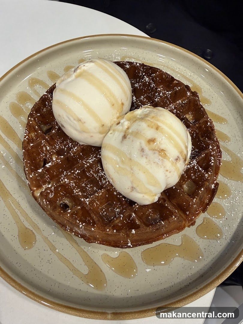 Waffle with Ice Cream