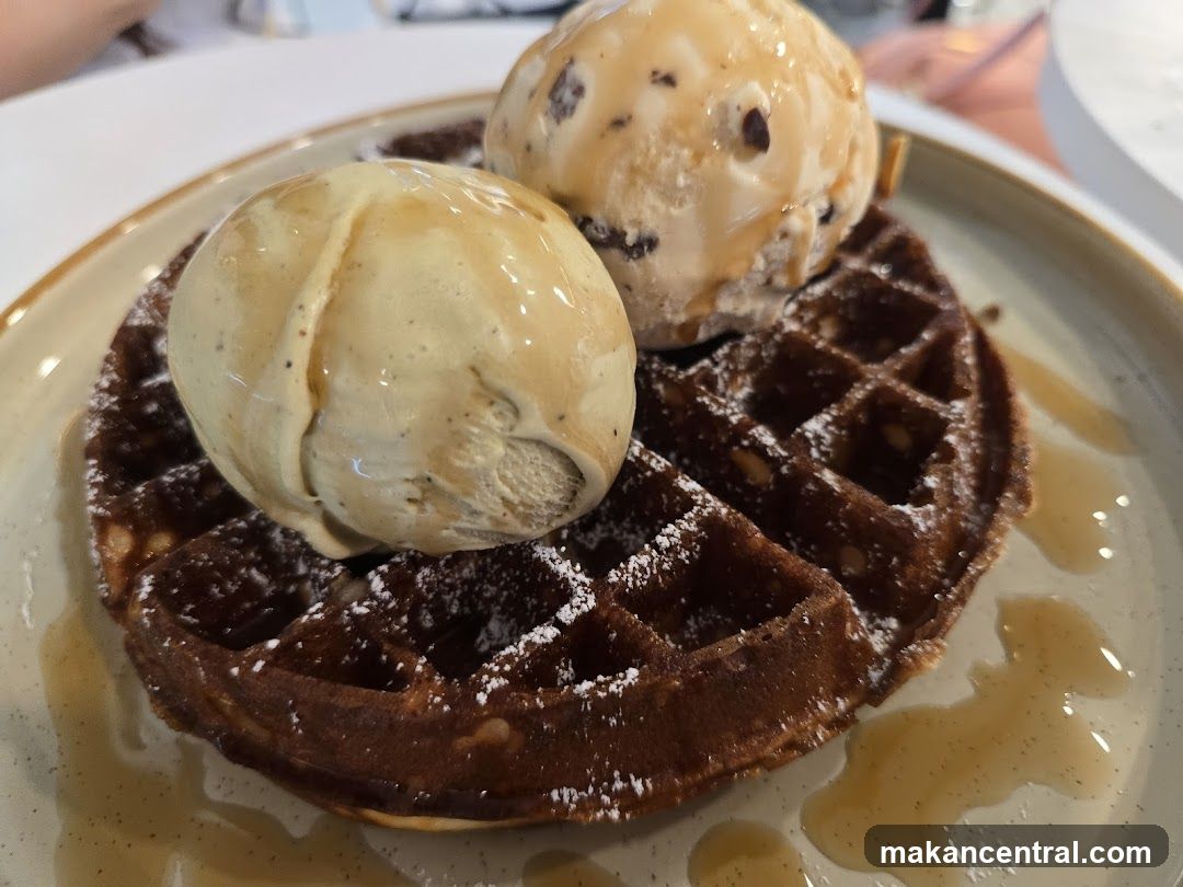 Waffle with Ice Cream