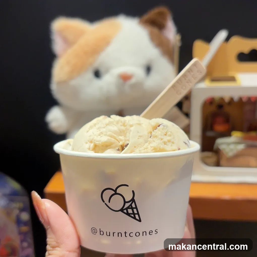 Ice Cream Cup with Cat Plush Toy