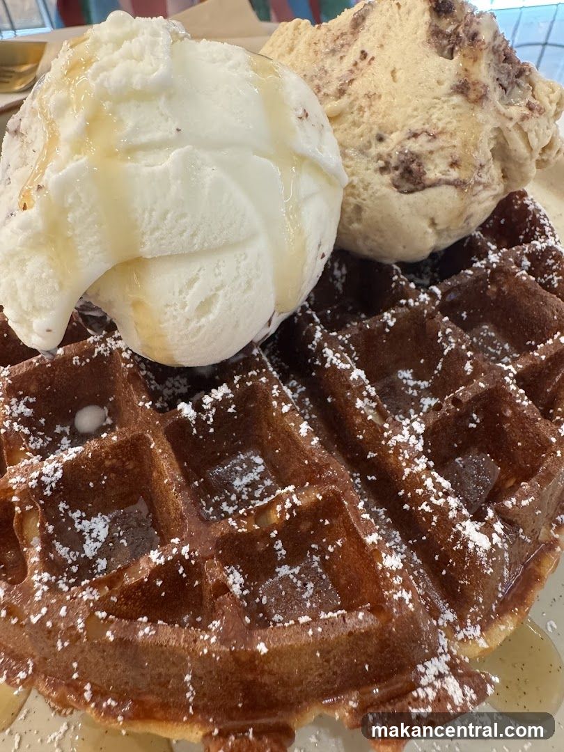 Waffle with Ice Cream