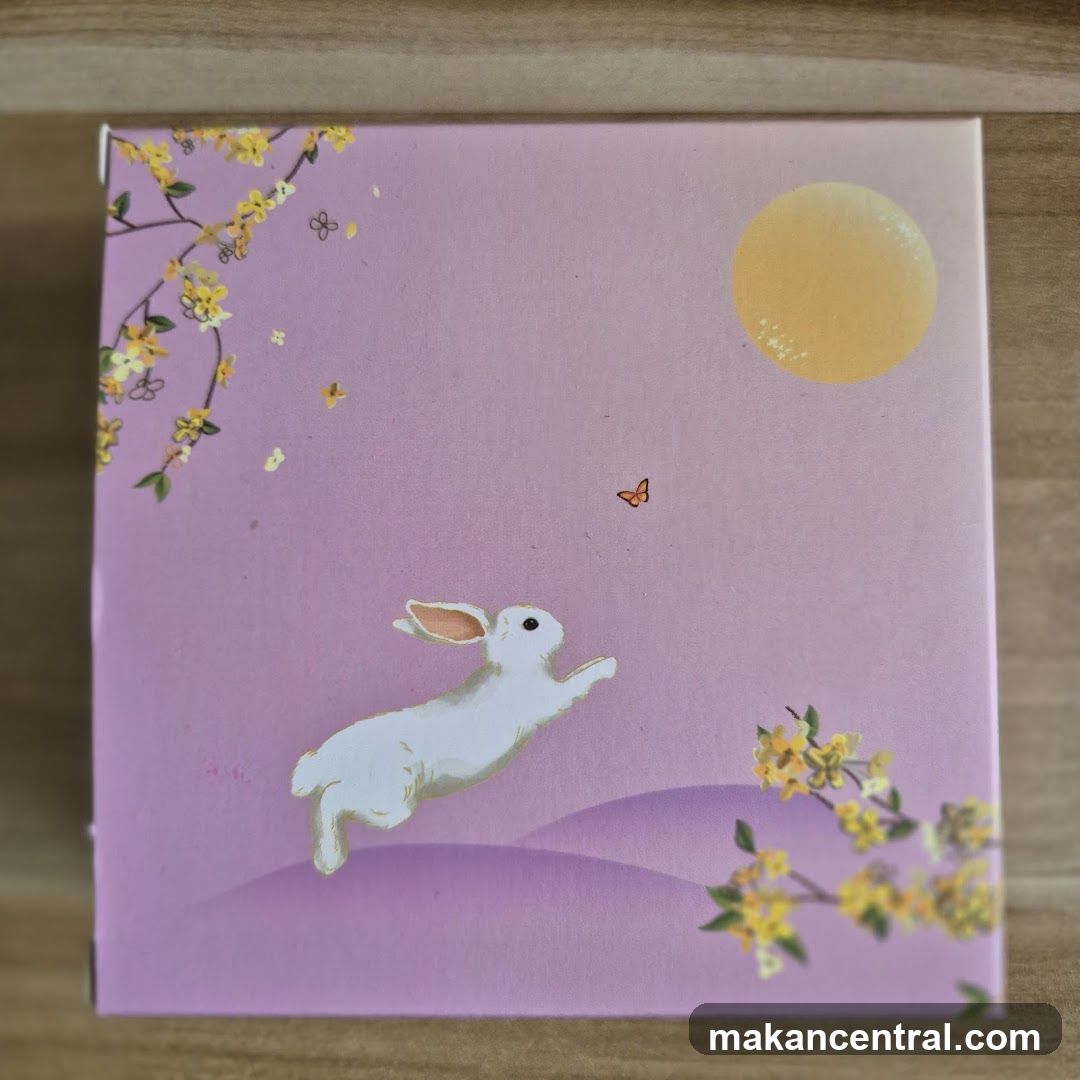 Box with Rabbit and Moon Design