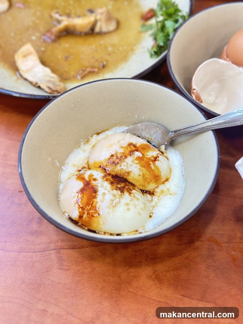 Soft-boiled eggs with soy sauce