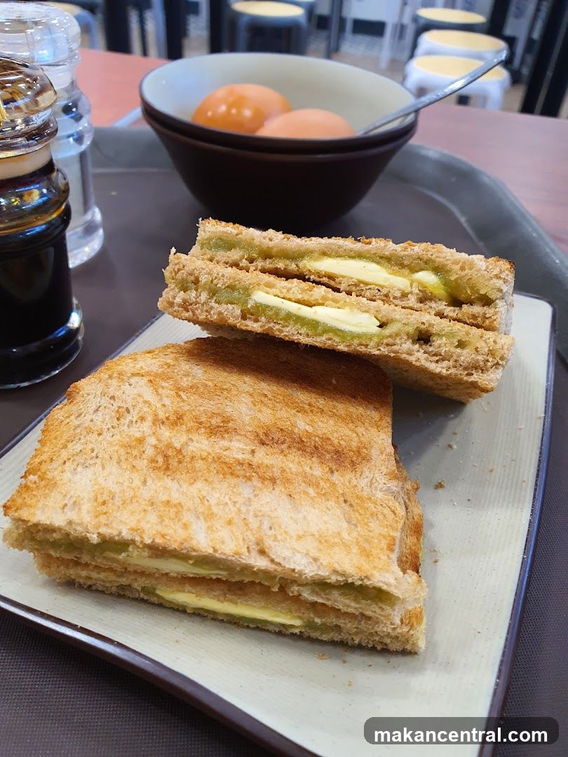 Toast with Kaya and Butter