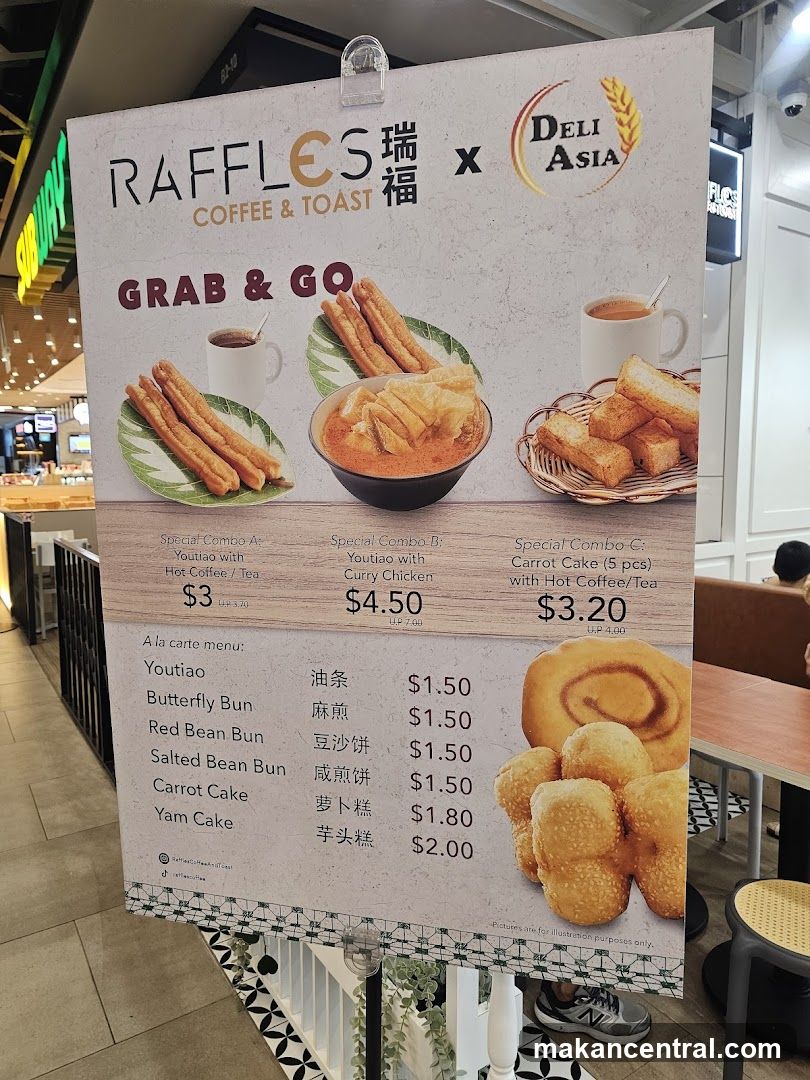 Raffles Coffee & Toast Grab & Go Menu