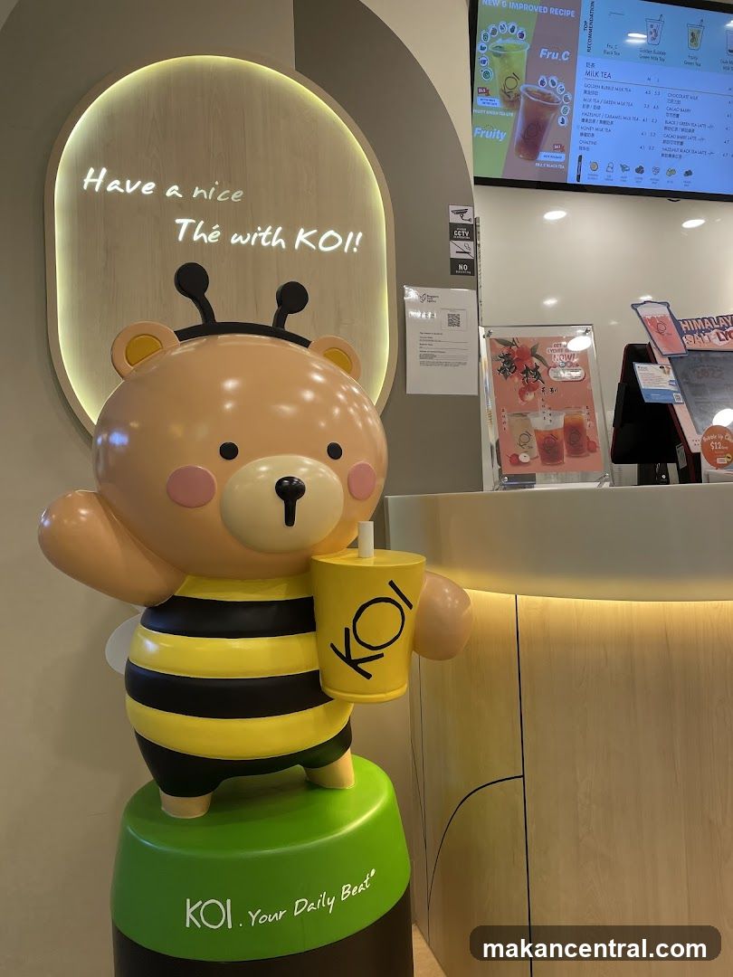 KOI Themed Bear Mascot