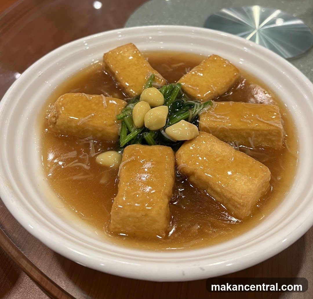 Braised Tofu with Garlic and Greens
