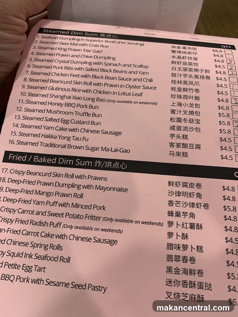 Steamed Dim Sum & Fried/Baked Dim Sum