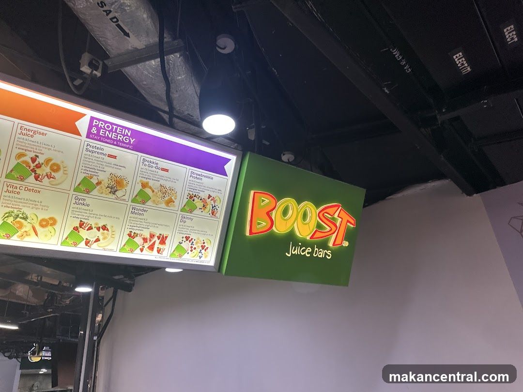 Boost Juice Bars Menu