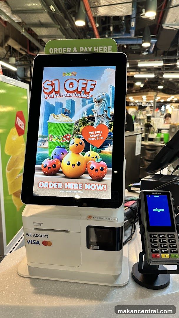 Self-order kiosk with promotion