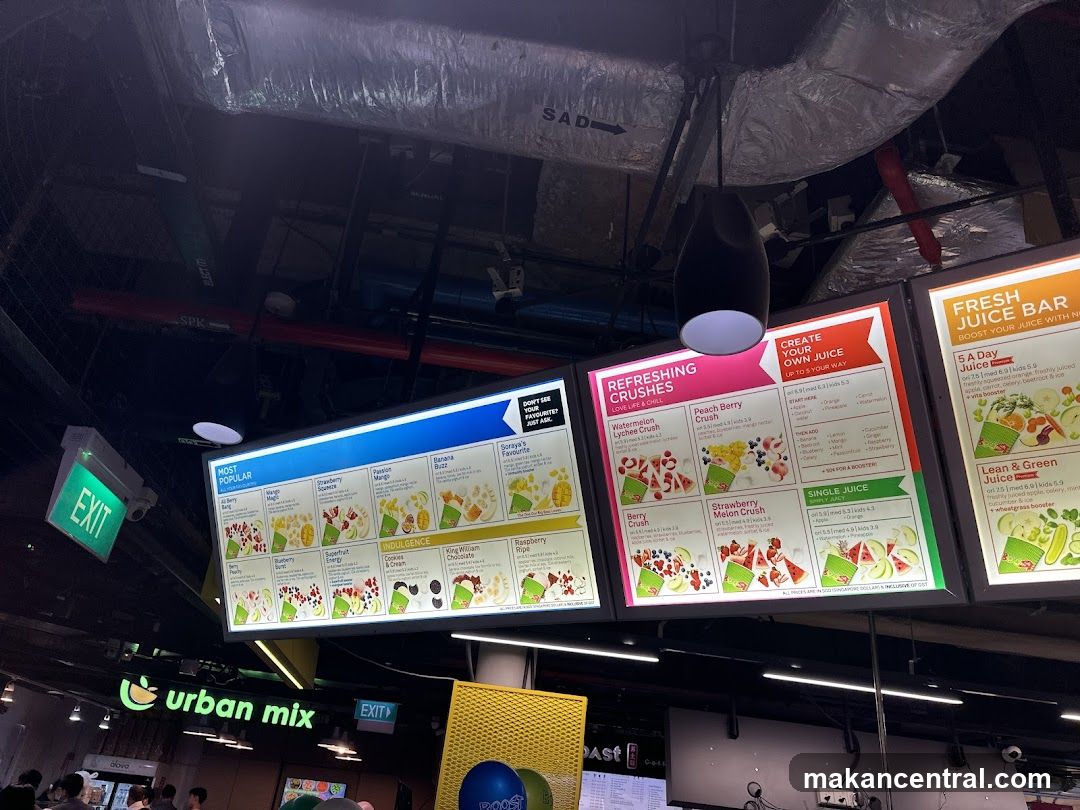 Urban Mix Menu