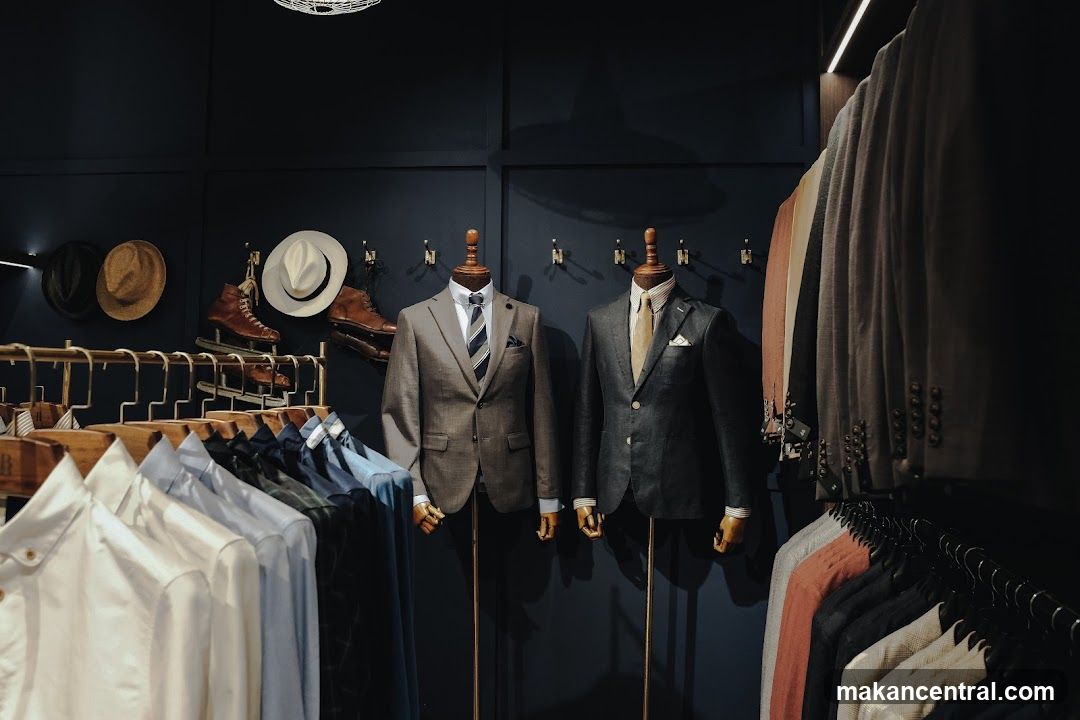 Men's Suits and Accessories Display