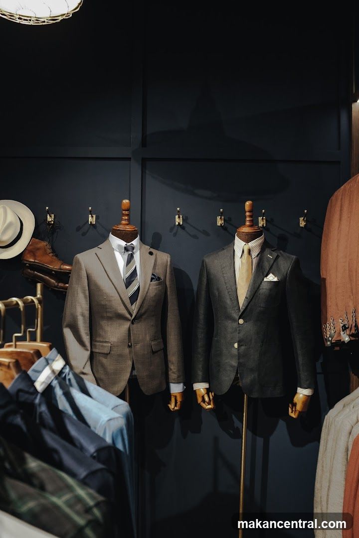 Men's Suits Display