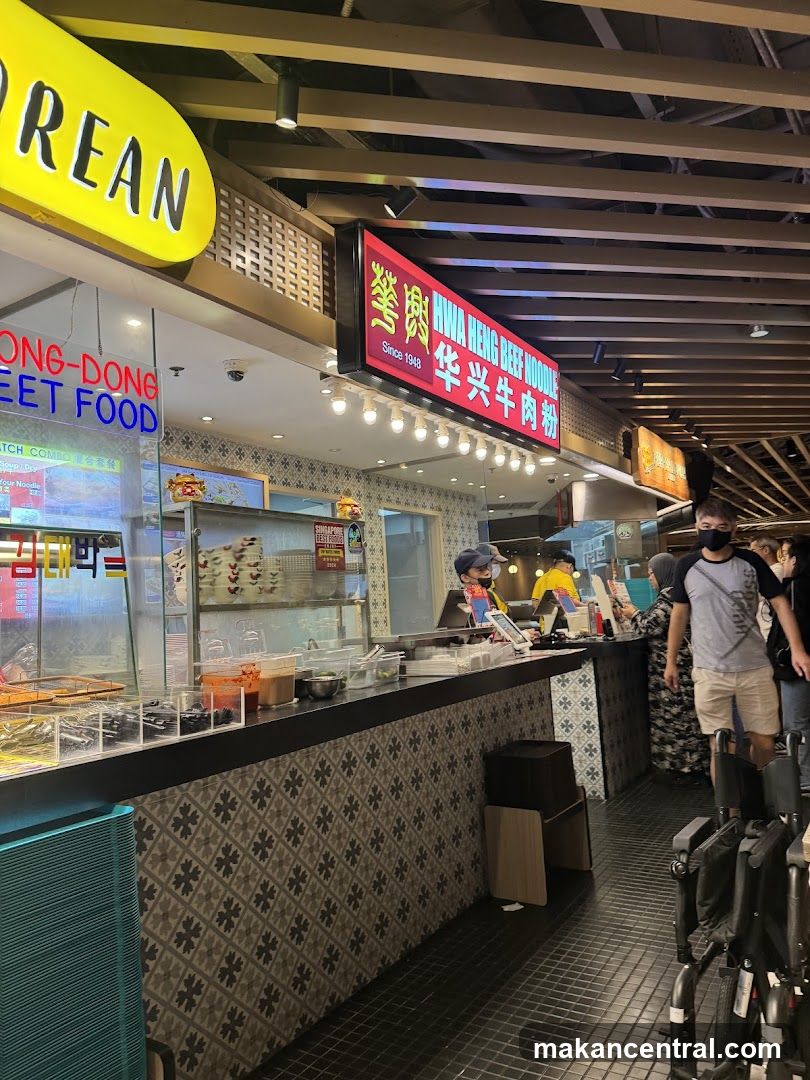 Food stalls in a market