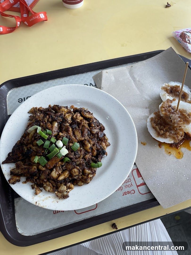 Fried Carrot Cake and Rice Cakes