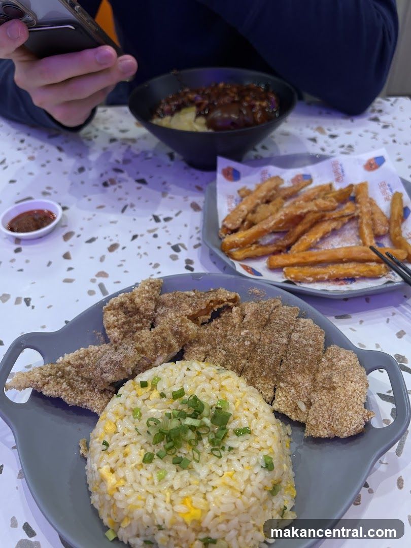 Fried Chicken and Rice
