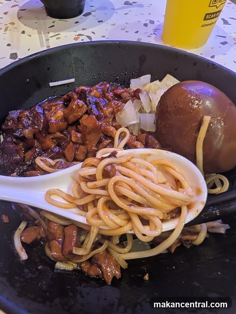 Braised Pork Noodles with Braised Egg